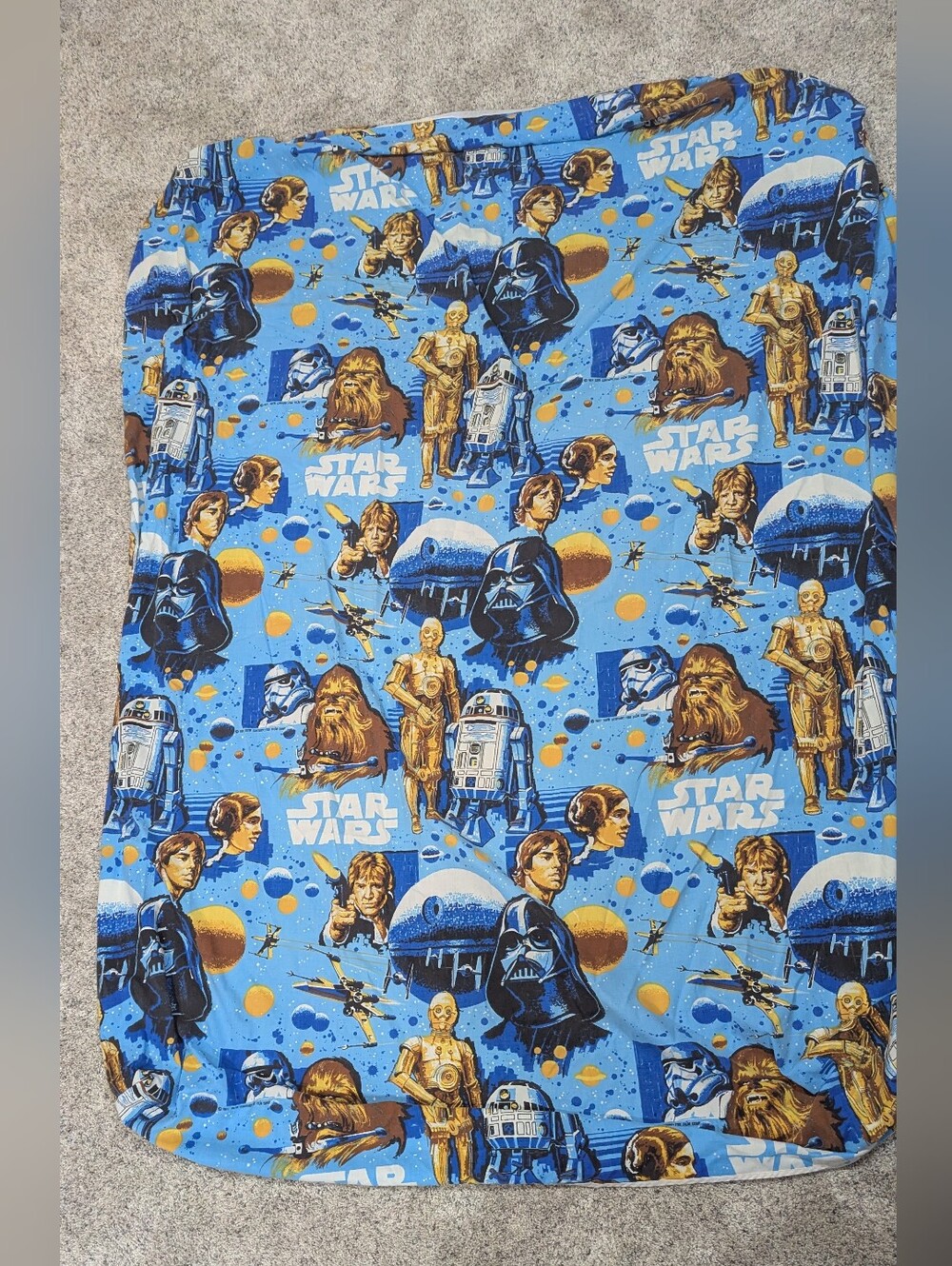 1977 TwiStar Wars Kids Blue Fitted Sheet